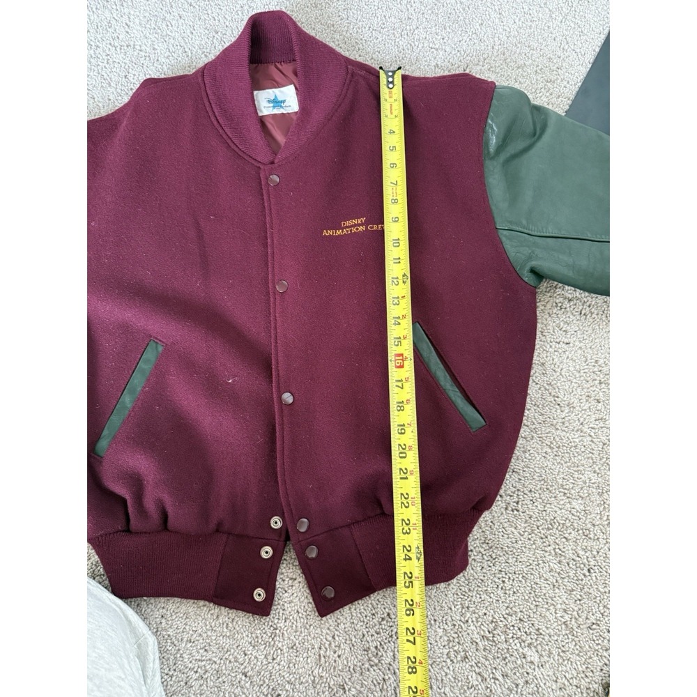 VTG Disney Hunchback Of Notre Dame Animation Crew Jacket SZ M Letterman Rare - Picture 9 of 10